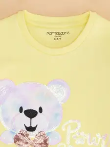 Pantaloons Junior Girls Printed Pullover Sweatshirt