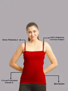 FBAR Pack Of 2 Non Padded Pure Cotton Camisoles