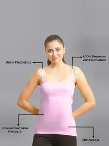 FBAR Pack Of 2 Non-Padded Bio wash Pure Cotton Camisoles