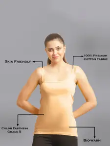 FBAR Pack Of 2 Non-Padded Pure Cotton Camisoles