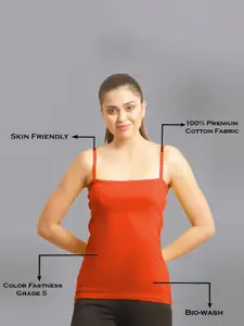 FBAR Pack Of 2 Non-Padded Bio Wash Pure Cotton Camisoles