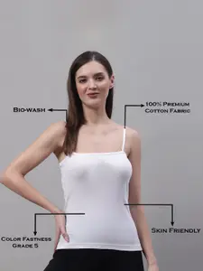 FBAR Pack Of 2 Non-Padded Bio Wash Pure Cotton Camisoles