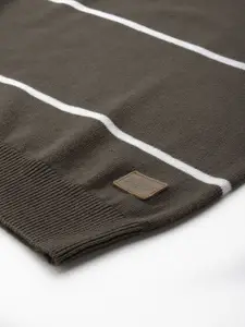 Roadster Men Striped Cotton Pullover