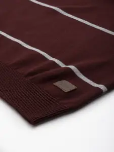 Roadster Men Striped Cotton Pullover
