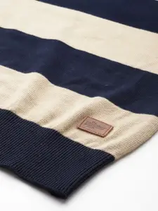 Roadster Men Striped Pullover