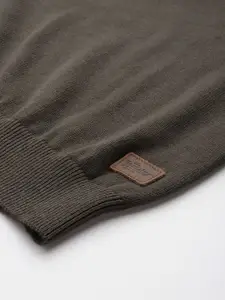 Roadster Men High Neck Pure Cotton Pullover