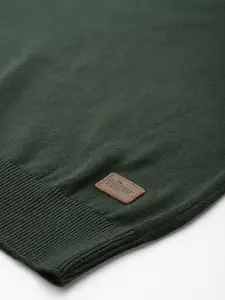 Roadster Men High Neck Pure Cotton Pullover