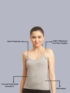 FBAR Pack Of 2 Non-Padded Bio Wash Pure Cotton Camisoles