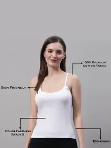 FBAR Pack Of 2 Non-Padded Bio Wash Pure Cotton Camisoles