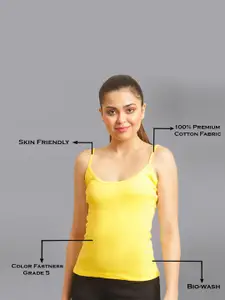 FBAR Pack Of 2 Non-Padded 180 GSM Pure Cotton Camisole