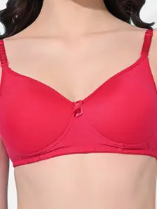 FIMS Pack of 3 Full Coverage Lightly Padded Everyday Bras With All Day Comfort