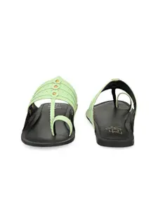 Zebba Braided Strap One Toe Flats