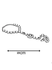 OOMPH Kundan-Studded Ring Bracelet