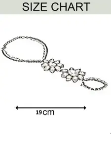 OOMPH Kundan-Studded Ring Bracelet