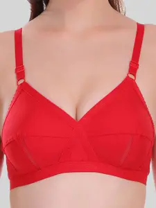 SELFCARE Pack Of 2 Non Padded Soft Cotton Full Coverage Rapid-Dry Everyday Bras