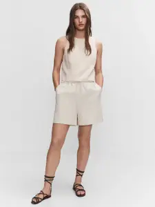 MANGO Women Solid Shorts