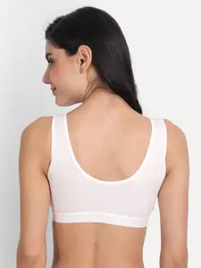 Aimly Non-Padded Non-Wired Seamless Cotton Workout Bra With All Day Comfort