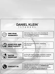 Daniel Klein Men Bracelet Style Straps Analogue Watch DK.1.12572-6