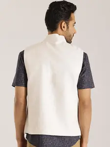 Indian Terrain Cotton Linen Nehru Jacket