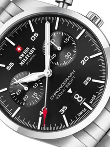 Swiss Military by Chrono Men Black Dial Swiss Made Watch- SM34090.01