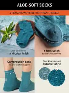 DAMENSCH Pack Of 2 Sole Mint No Show Non-Terry Socks