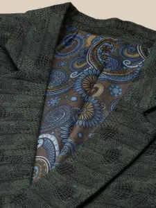 SHOWOFF Printed Slim-Fit Single Breasted Casual Blazers