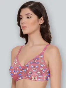 LYRA Pack Of 2 Printed Combed Cotton Seamless Moulded Encircled Bra