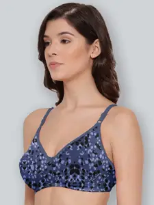 LYRA Pack Of 2 Printed Combed Cotton Seamless Moulded Encircled Bra