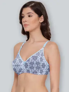 LYRA Pack Of 2 Printed Combed Cotton Seamless Moulded Encircled Bra