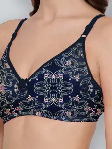 LYRA Pack Of 2 Printed Combed Cotton Seamless Moulded Encircled Bra