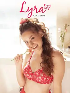 LYRA Floral Printed Full Coverage Anti Odour Cotton Bra With All Day Comfort