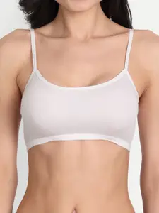 Aimly Pack of 3 Cotton Sports Bra Non-Padded Non-Wired Mid Coverage