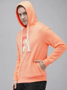 Park Avenue Brand Logo Printed Casual Hooded Sweatshirt