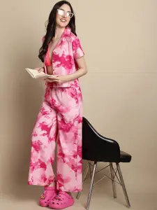 Claura Tie & Dye Cotton Night suit