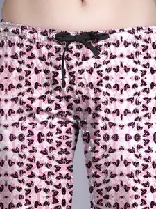 LYRA Conversational Printed Pure Cotton Night Suit