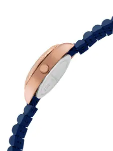 French Connection Women Embellished Dial Bracelet Style Straps Analogue Watch FCN00077C