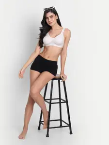 Aimly Pack Of 2 Non-Padded Non-Wired Seamless Cotton Workout Bra With All Day Comfort