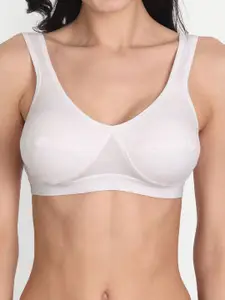 Aimly Pack of 3 Cotton Sports Bra Non-Padded Non-Wired Full Coverage