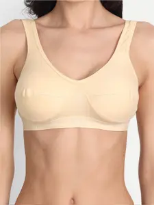 Aimly Cotton Sports Bra Non-Padded Non-Wired Full Coverage