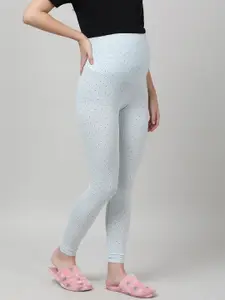 mackly Polka Dots Printed Maternity Night Suit