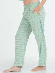 mackly Typography Printed Night Suit