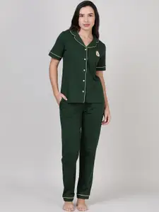 mackly Lapel Collar Night Suit