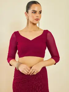 Soch Floral Embroidered Saree