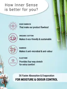 Inner Sense Laced Non-Wired Non-Padded Seamless Antimicrobial T-shirt Bra With Extender