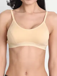 Aimly Non-Padded Non-Wired Seamless Cotton Workout Bra With All Day Comfort