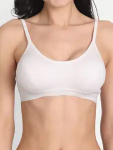 Aimly Pack Of 3 Non-Padded Non-Wired Seamless Cotton Workout Bra With All Day Comfort
