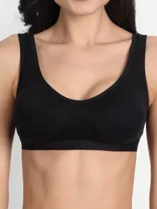 Aimly Non-Padded Non-Wired Seamless Cotton Workout Bra With All Day Comfort
