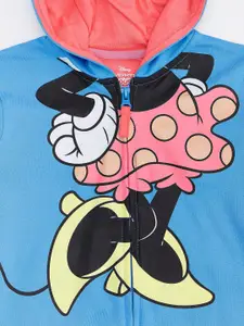 Pantaloons Junior Girls Minnie Mouse Printed Cotton Hooded Sweatshirt