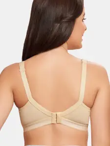 MAROON Non-Wired Non Padded Seamless Cotton T-shirt Bra With All Day Comfort