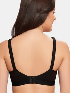 MAROON Non-Wired Non Padded Seamless Cotton T-shirt Bra With All Day Comfort